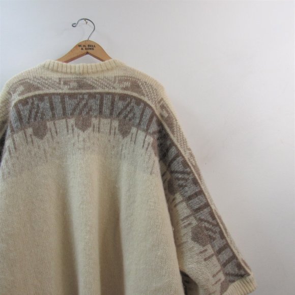 Vintage Iceland Pure Wool Long Cardigan Sweater XXL - Picture 6 of 6